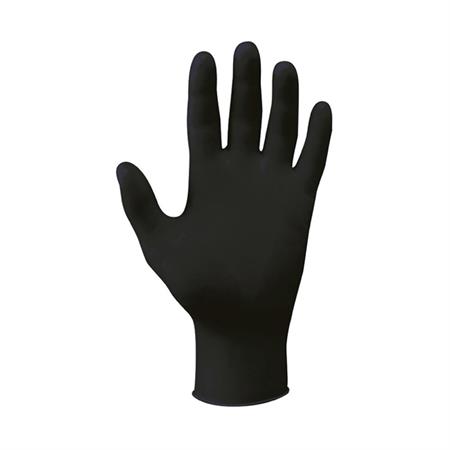 GUANTI IN NITRILE NERO SENZA POLVERE, CONF. 100 PZ - TG. L