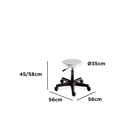 SGABELLO ESTETISTA UP H. 45-58 CM