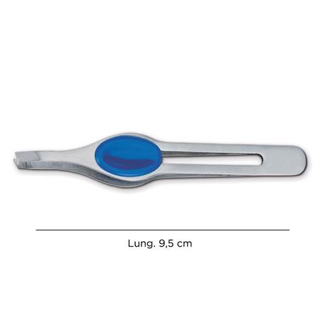 PINZETTA PUNTA OBLIQUA - LUNGHEZZA 9,5 CM