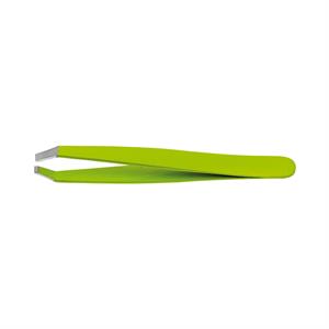 PINZETTA AGGRAPPANTE PUNTA RETTA - VERDE ACIDO - LUNGHEZZA 9,5 CM