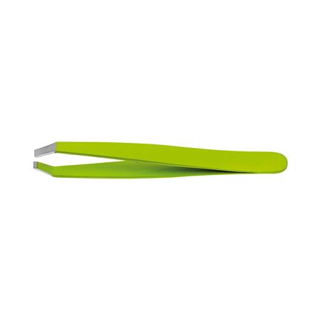 PINZETTA AGGRAPPANTE PUNTA RETTA - VERDE ACIDO - LUNGHEZZA 9,5 CM