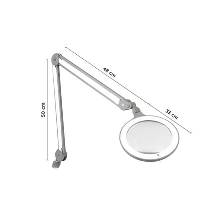 LAMPADA CON LENTE DI INGRANDIMENTO IQ MAGNIFIER 3/12 DIOTTRIE