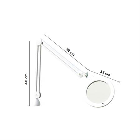 LAMPADA CON LENTE DI INGRANDIMENTO MAG LAMP XL 3 DIOTTRIE