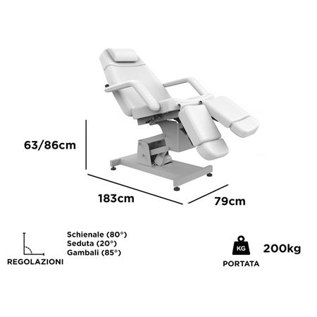 POLTRONA PODOLOGICA CUBE - 1 MOTORE