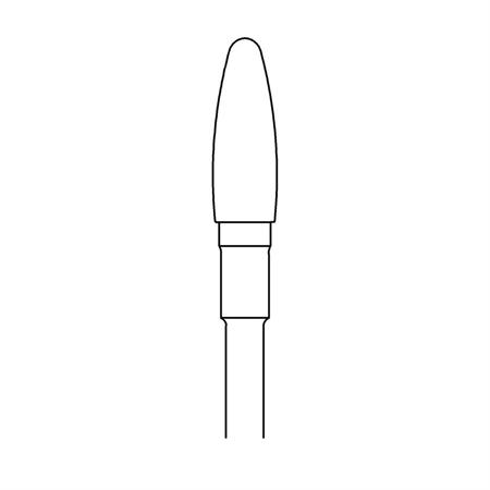 PUNTA FRESA PUNTA GRANA MEDIA DENTATURA A X TOP- 4 MM 1PZ