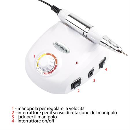 FRESA MICROMOTORE PER UNGHIE CLOUD 30000 RPM