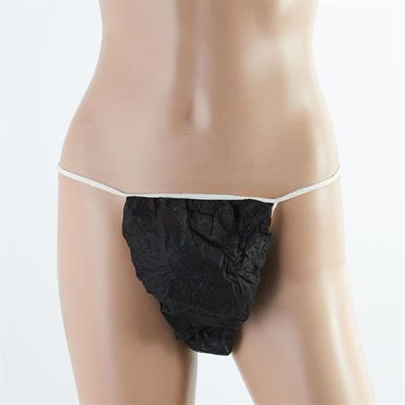 TANGA UOMO MONOUSO TNT NERO IMBUSTATO SINGOLARMENTE, CONF. 100 PZ