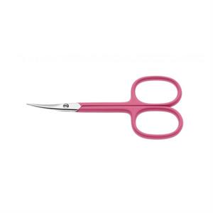 FORBICINE CUTICOLE PUNTA CURVA ROSA - LUNGHEZZA 9 CM- TAGLIO 3,5 CM