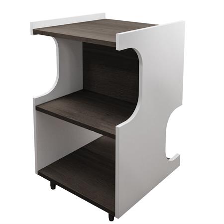 CARRELLO ESTETISTA ZIRCON PORTA APPARECCHIATURE 3 PIANI - FIN. WENGE