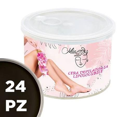 CERA DEPILATORIA LIPOSOLUBILE BLACK ORCHID 400 ML CONF. 24 PZ