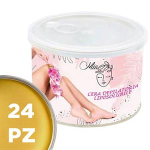 CERA DEPILATORIA LIPOSOLUBILE GOLD SHINE 400 ML CONF. 24 PZ