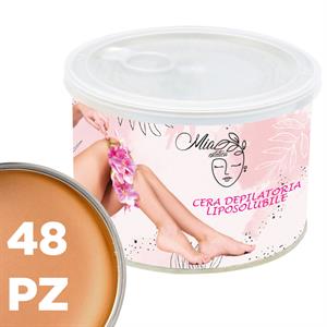 CERA DEPILATORIA LIPOSOLUBILE MELISSA 400 ML CONF. 48 PZ