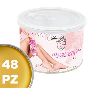 CERA DEPILATORIA LIPOSOLUBILE GOLD SHINE 400 ML CONF. 48 PZ